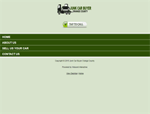 Tablet Screenshot of junkcarbuyerorangecounty.com